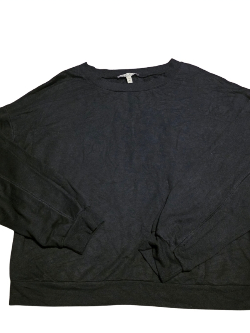 Express One Eleven Black Sweatshirt Women’s M Cropped Pullover Cozy Lounge Top
